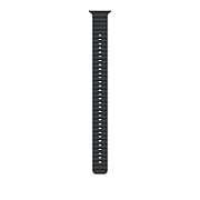 Apple Watch 49mm Band:  Black Ocean Band Extension - Natural Titanium Finish_1