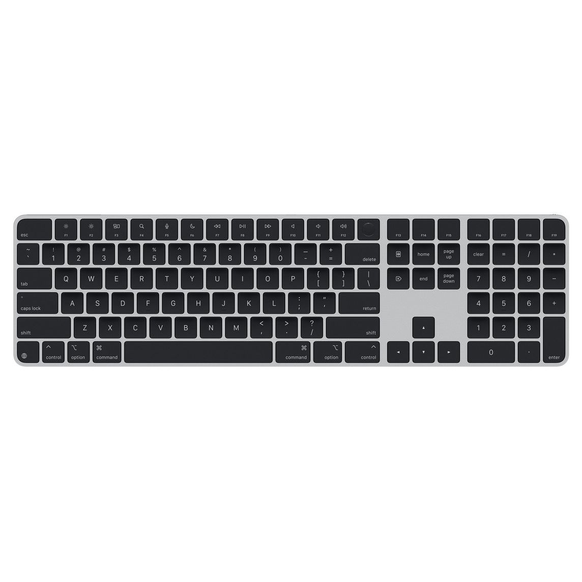 Apple Magic Keyboard (2024) w Touch ID and Numeric Keypad - Romanian - Black Keys_1