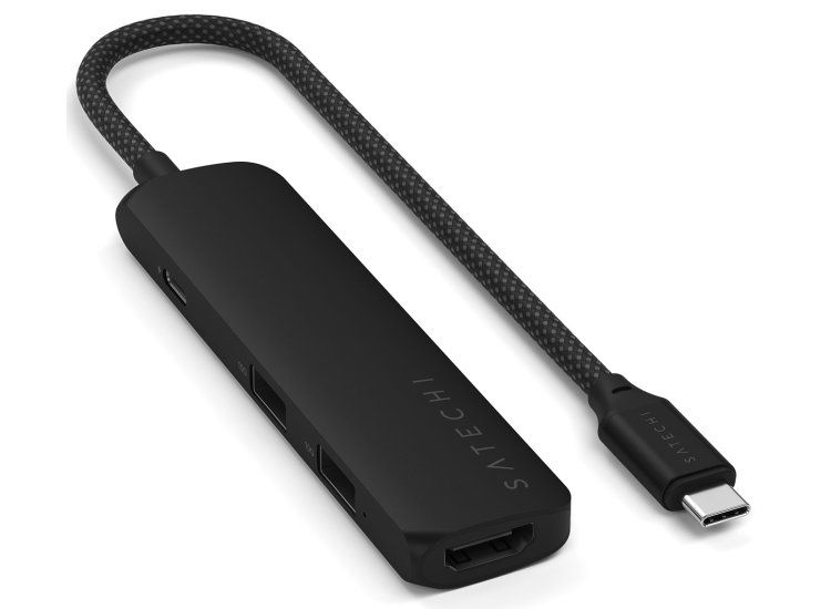 Satechi 4-in-1 USB-C Slim Multiport Adapter 4K - Black_3