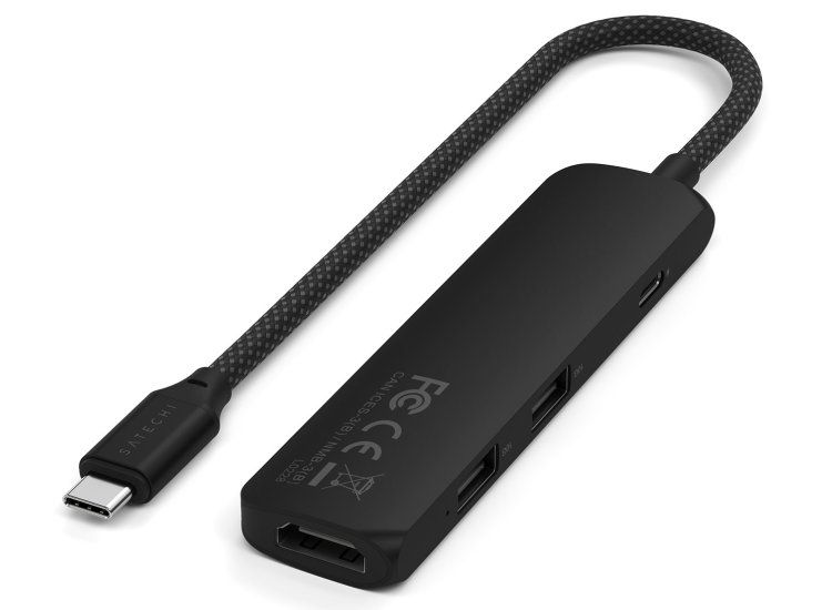 Satechi 4-in-1 USB-C Slim Multiport Adapter 4K - Black_4