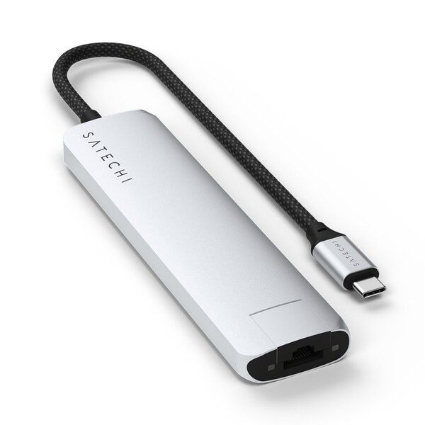 Satechi 7-in-1 USB-C Slim Multiport Adapter with Ethernet - Silver_3