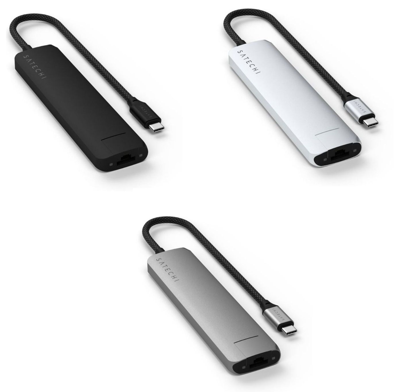 Satechi 7-in-1 USB-C Slim Multiport Adapter with Ethernet - Silver_5