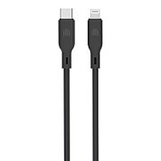 Dviced Cable USB-C to Lightning silicone 1,25m - Black_1