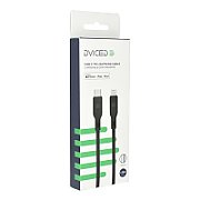 Dviced Cable USB-C to Lightning silicone 1,25m - Black_2