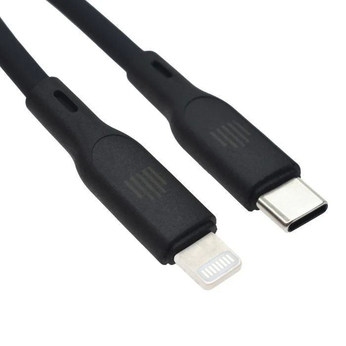 Dviced Cable USB-C to Lightning silicone 1,25m - Black_3