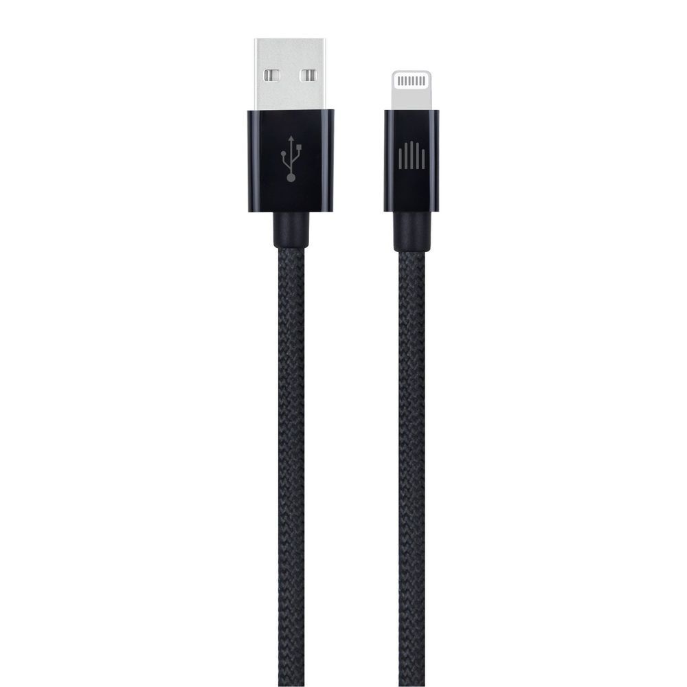 Dviced Cable USB-A to Lightning Nylon Textile 1,25m - Black_1