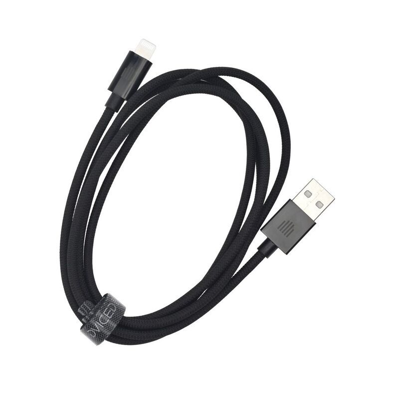Dviced Cable USB-A to Lightning Nylon Textile 1,25m - Black_2