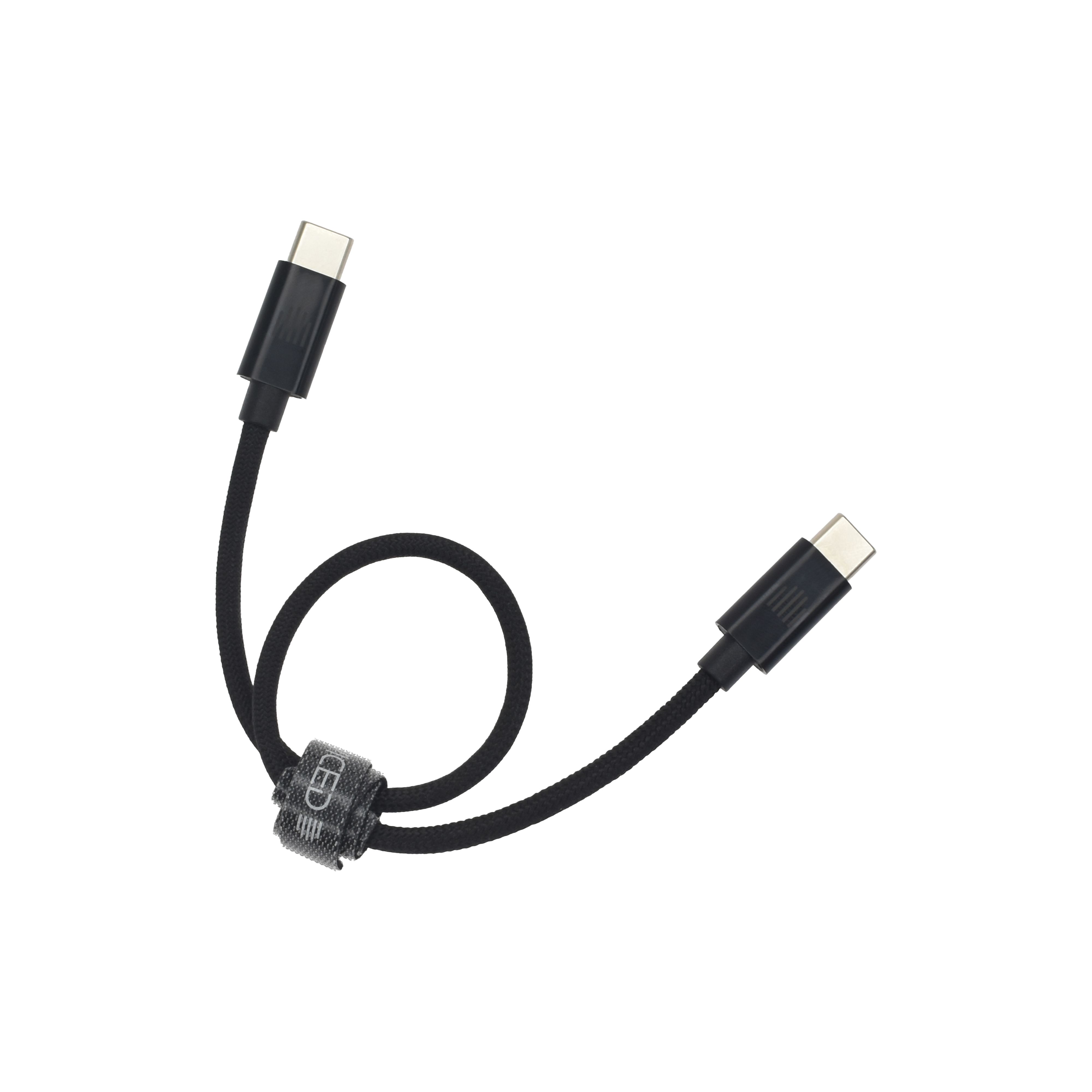 Dviced Cable USB-C to USB-C Nylon Textile 0,25m - Black_3