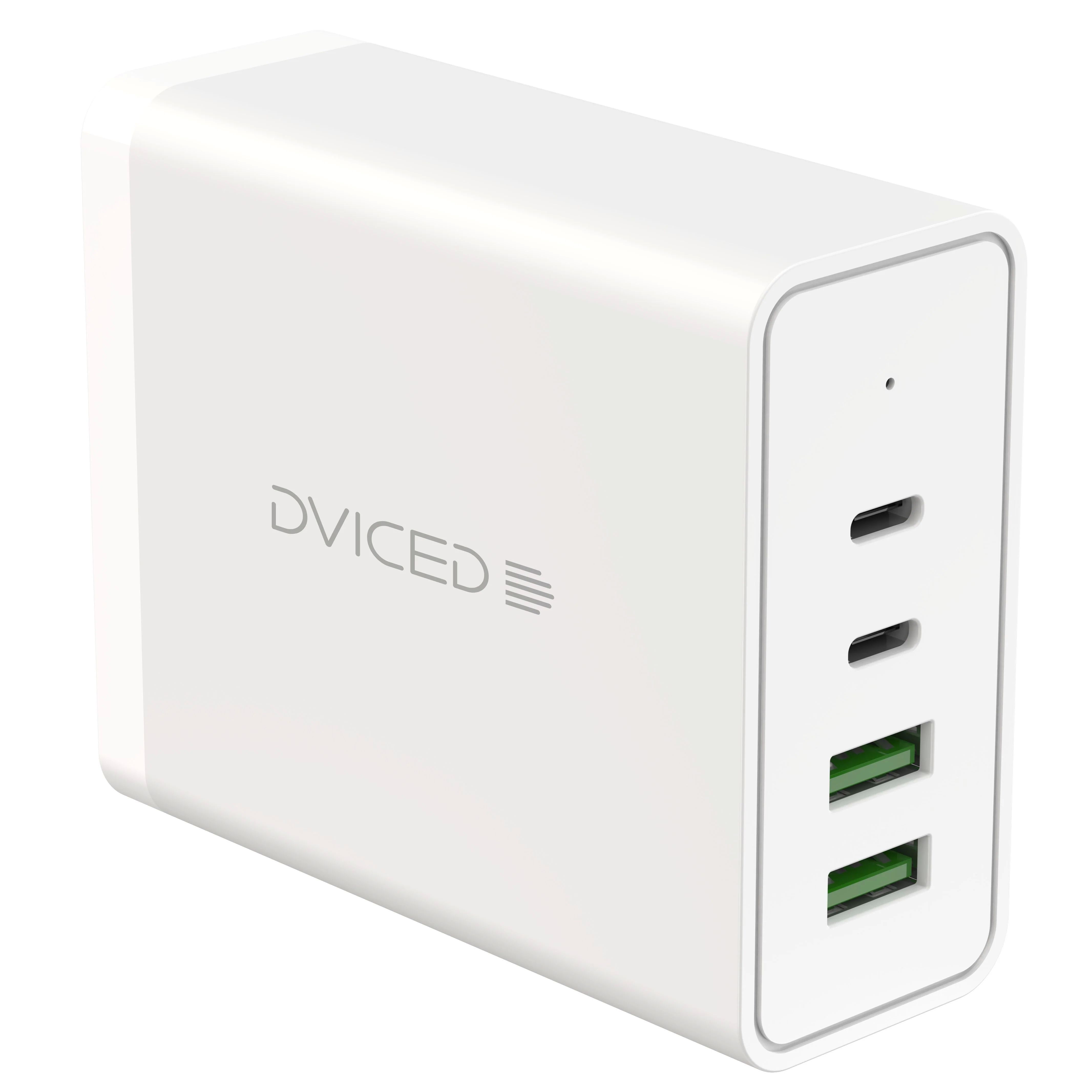 Dviced Desktop charger 100W GaN 2 USB-A, 2 USB-C EU - White_5