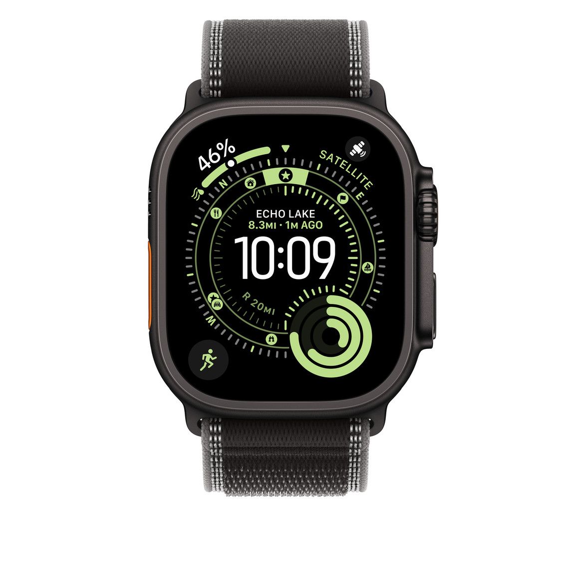 Apple Watch 49mm Loop:  Black/Charcoal Trail Loop - M/L - Black Titanium Finish_3