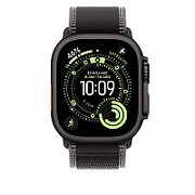 Apple Watch 49mm Loop:  Black/Charcoal Trail Loop - M/L - Black Titanium Finish_3