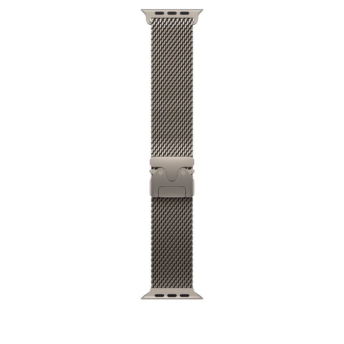 Apple Watch 49mm Loop:  Natural Titanium Milanese Loop - Large_1