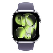 Apple Watch Series 11 GPS 46mm Silver Aluminium Case with Purple Fog Sport Band - M/L_2