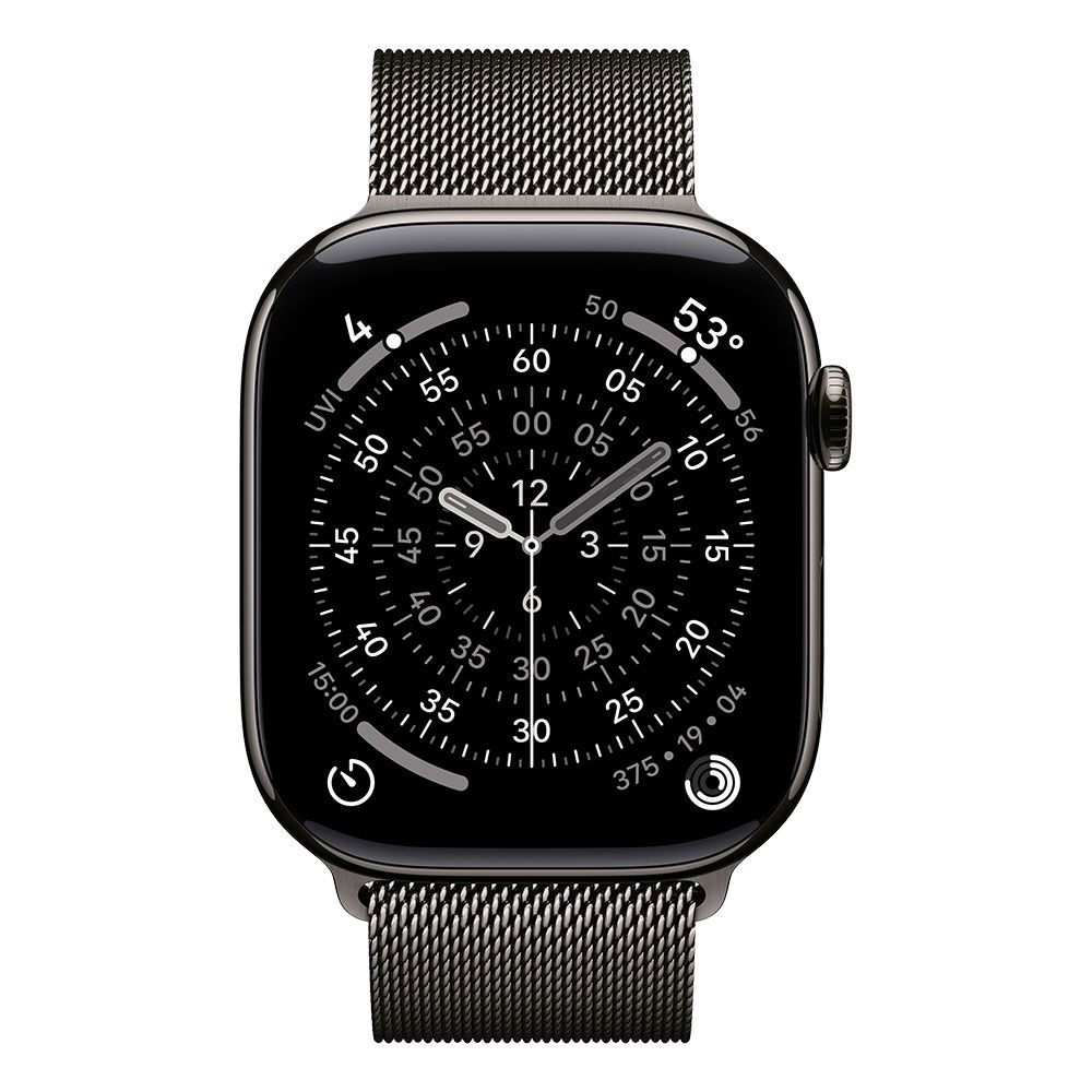 Apple Watch Series 11 GPS + Cellular 46mm Slate Titanium Case with Slate Milanese Loop - M/L_3