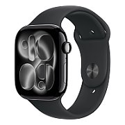 Apple Watch Series 11 GPS 46mm Jet Black Aluminium Case with Black Sport Band - M/L_1