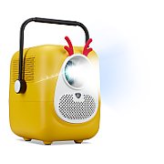 Videoproiector Aopen QF23s, LCD, 1080p, 200 lm, HDMI, Boxe, Galben_4