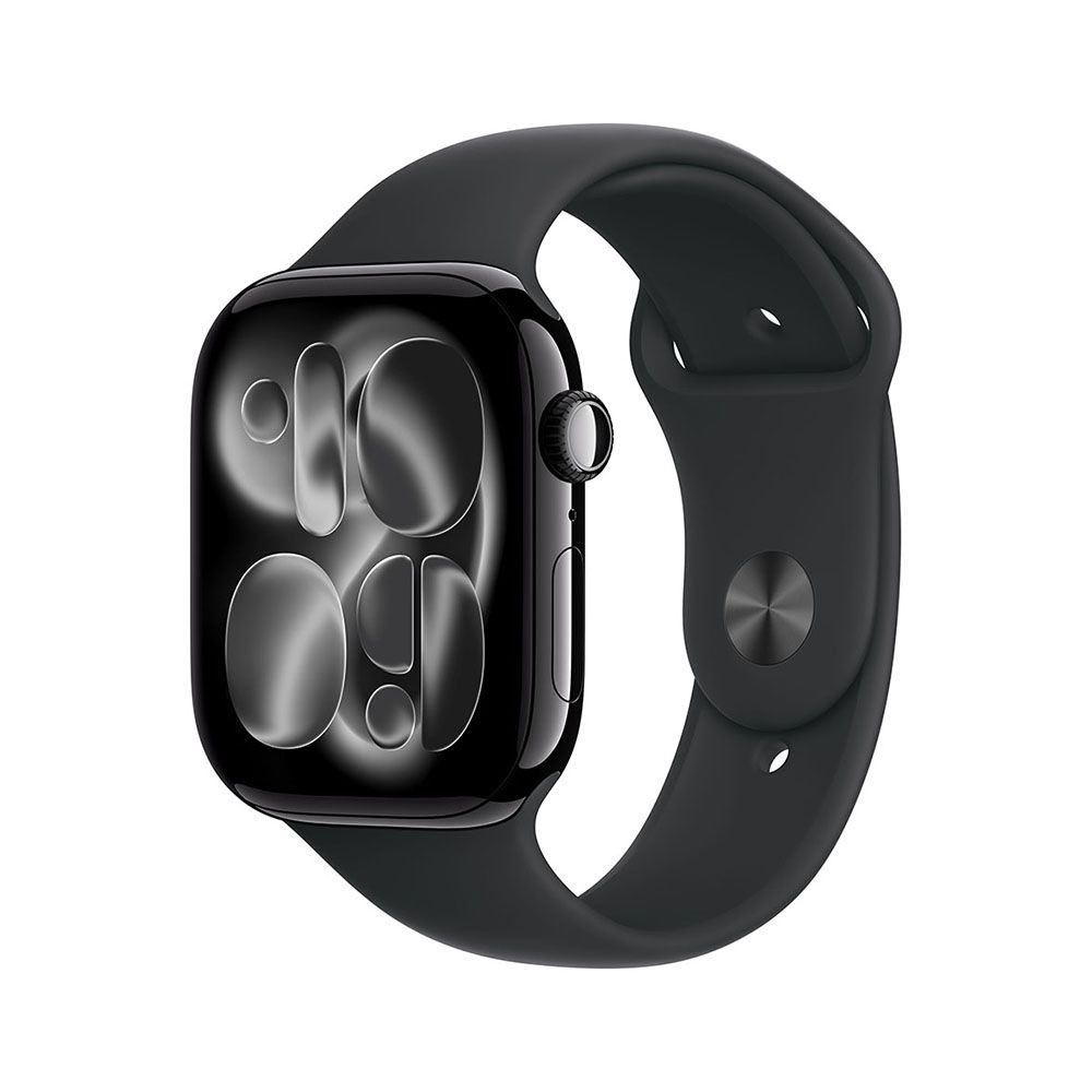 Apple Watch S11 GPS 42mm Jet Black Aluminium Case with Black Sport Band - M/L_1