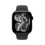 Apple Watch S11 GPS 42mm Jet Black Aluminium Case with Black Sport Band - M/L_2