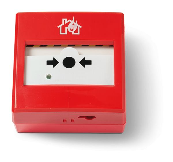 Buton adresabil INIM EC0020 manual de semnalizare incendiu, resetabil, rosu_1