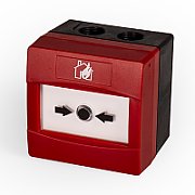 Buton adresabil INIM EC0011E manual de semnalizare incendiu, resetabil, rosu, IP67_1