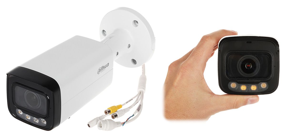 Camera de supraveghere Dahua IPC-HFW2249T-AS-IL-0360B Bullet  IP ONVIF, AI WizSense Smart Dual Light 2MP, 3.6mm, IR/lumina alba 60m/50m, WDR 120dB, MicroSD 256GB, alarma 1/1, audio 1/1, built-in Mic, PoE, IP67_1