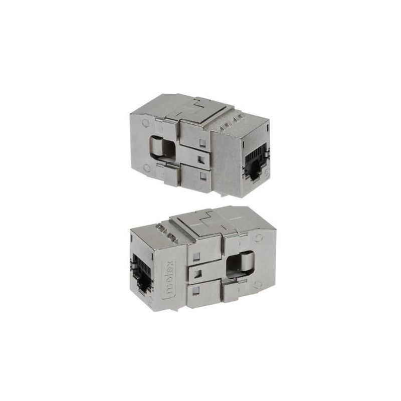 Conector Tool-less Keystone, 1xRJ45 STP cat.6A PowerCat - Molex_1
