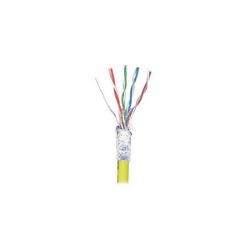 Cablu F/UTP cat.5e, manta PVC, Euroclass Eca - 305m/tambur, galben - Molex_1