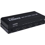Splitter HDMI 4 porturi, 1 intrare - 4 iesiri, 4K, FULL HD, 3D, alimentator, PremiumCord_1
