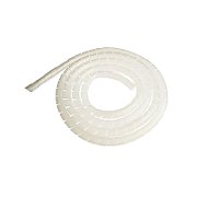 Organizator spiralat cabluri 13 - 80mm, alb , (20m) -ELEMATIC_1