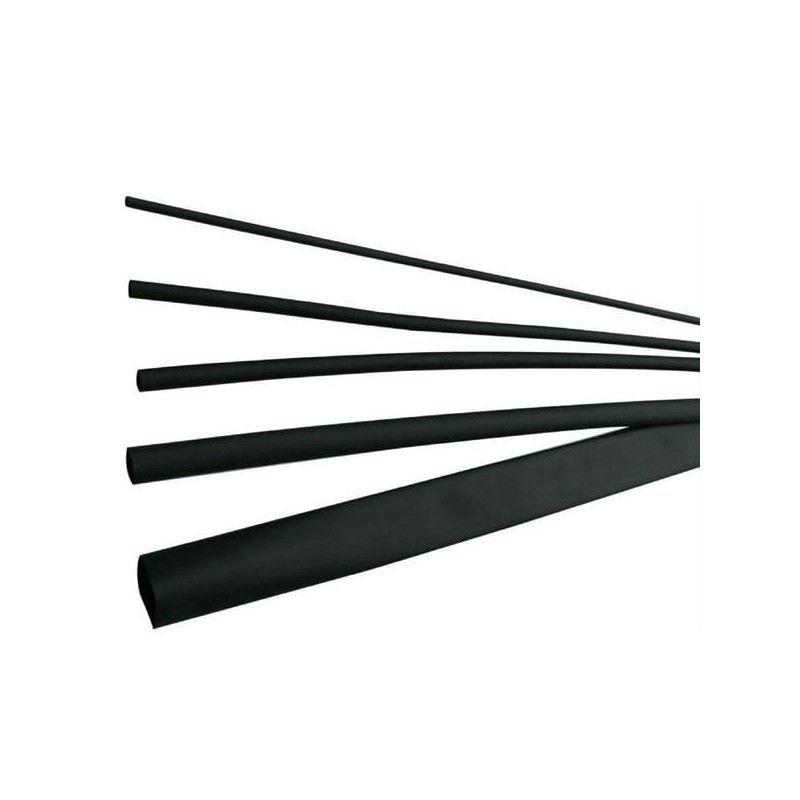 Tub termocontractabil 12 / 3 mm EM100A, negru (25buc) - ELEMATIC_1
