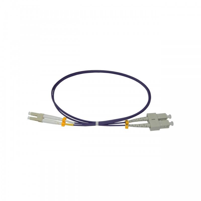 Patchcord FO SC/PC-LC/PC, MM OM4 50/125, manta LSZH 3.0mm, duplex 3m - Emtex_1