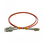 Patchcord FO SC/PC-LC/PC, MM OM2 50/125, manta LSZH 3.0mm, duplex 1m - Emtex_1