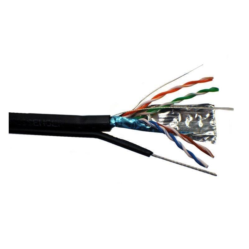 Cablu FTP cu sufa, Cupru, categoria 5e, 24AWG, manta PE, Emtex (305m)_1
