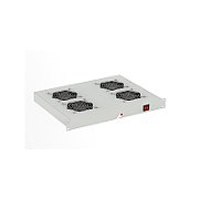 Modul ventilatie cu patru ventilatoare 19'' 1U, intrerupator ON/OFF, DECKRO_1