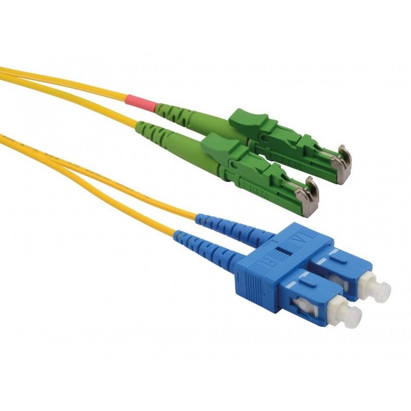 Patchcord FO E2000/APC-SC/PC, SM OS2 9/125, manta LSZH 3.0mm, duplex 2m - Emtex_1