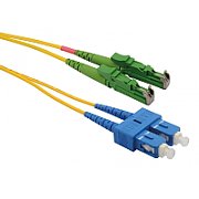 Patchcord FO E2000/APC-SC/PC, SM OS2 9/125, manta LSZH 3.0mm, duplex 2m - Emtex_1
