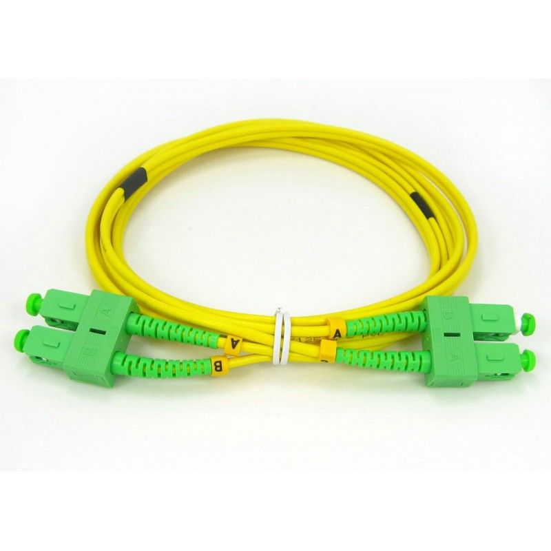 Patchcord SC/APC-SC/APC, SM OS2 50/125, manta LSZH 3.0mm, duplex 2m - Emtex_1