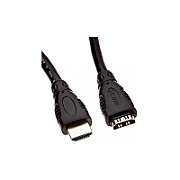 Cablu extensie HDMI, tata - mama, 4K@30Hz, conectori auriti, 1m, PremiumCord_1