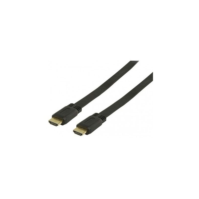 Cablu HDMI plat, 4K, V1.4, conectori auriti, 1.5m, PremiumCord_1