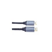 Cablu DisplayPort, tata - tata, Versiunea 1.4, 8K (7680x4320), dublu ecranat, manson textil, conectori metalici auriti, 0.5m, PremiumCord_1