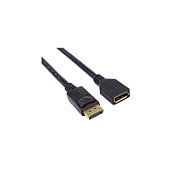 Cablu prelungitor DisplayPort, tata - mama, 4K@30Hz, conectori auriti, 3m, dublu ecranat, PremiumCord_1