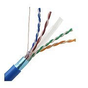 Cablu FTP, Cupru, categoria 6, AWG23/1, 0,53mm, manta LSZH , Eca, albastru , Emtex (305m)_1