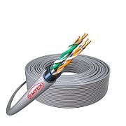 Cablu F/UTP, Cat.5e, Cupru, 24AWG/1, manta PVC, Eca, Fluke Pass, cutie 305m , gri - Emtex_1