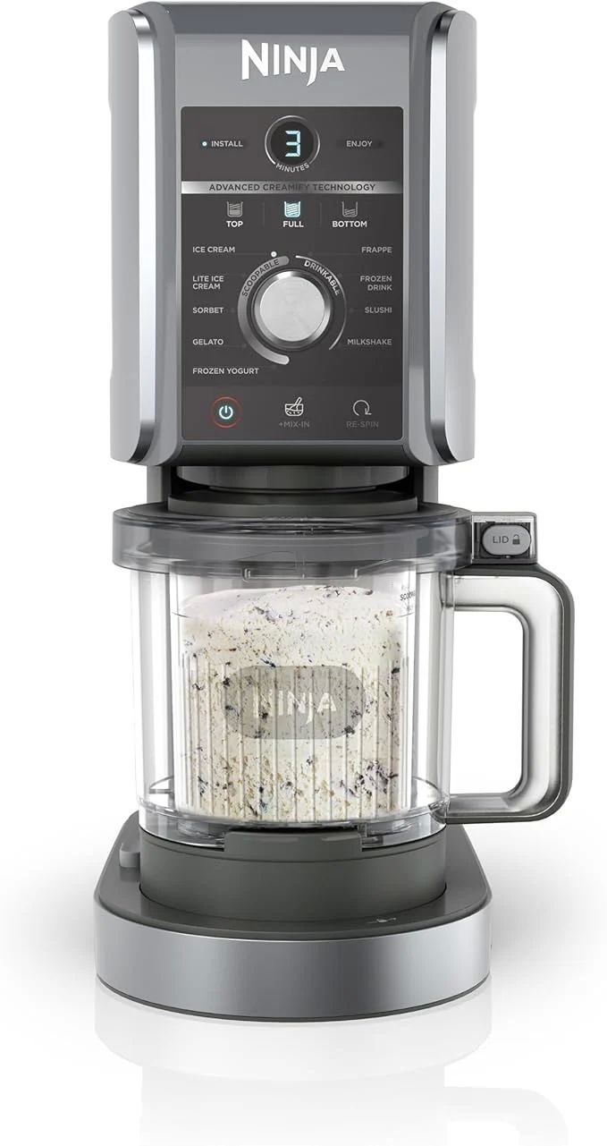 Ninja Icecreme Maker (NC502EU) Creami Deluxe 10-in1 10in1 black silver_4