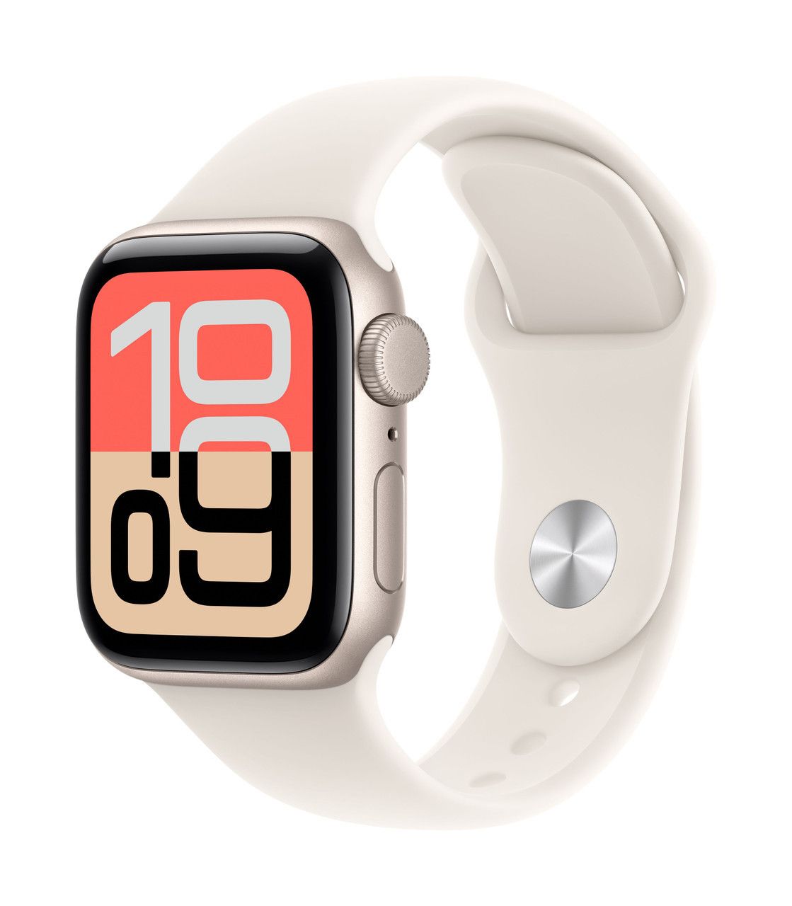 Apple Watch SE 3 GPS 40 mm Carcasă din aluminiu Starlight cu brățară Sport Starlight - S/M_1