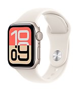 Apple Watch SE 3 GPS 40 mm Carcasă din aluminiu Starlight cu brățară Sport Starlight - S/M_1