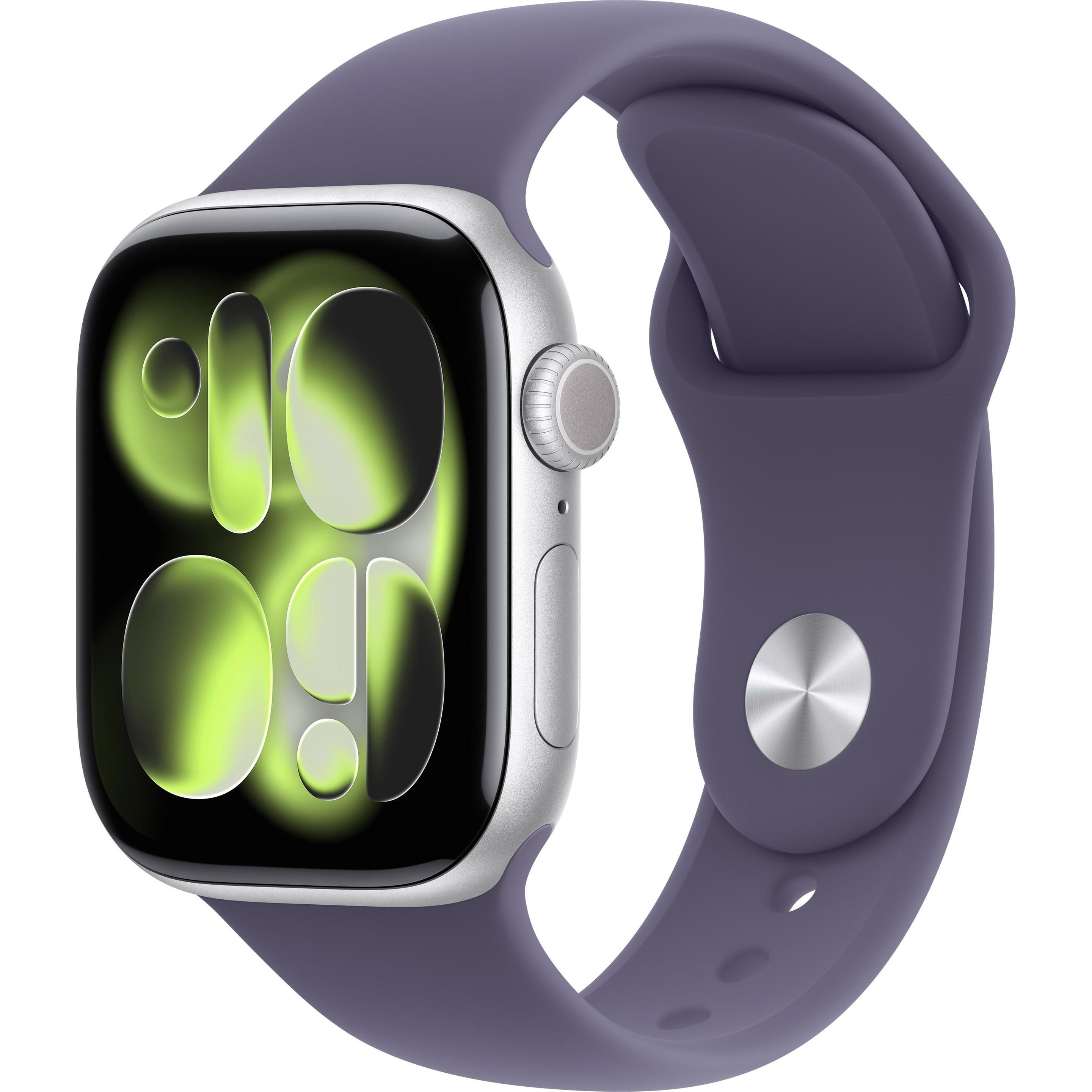 Apple Watch Series 11 silver aluminium 42mm purple fog sport band Size M/L_1