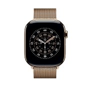 Apple Watch 46mm Loop:  Gold Milanese Loop - S/M_3