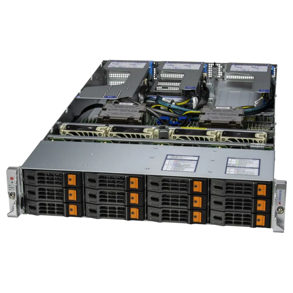 2U Hyper A+ Server AS-2025HS-TNR with 12 hot-swap 3.5