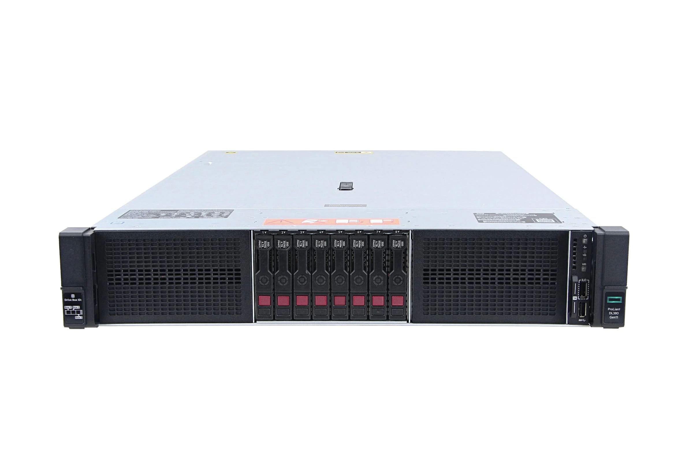 Server HPE ProLiant DL380 Gen11, Rack 2U, Intel Xeon Silver 4410Y (12 C / 24 T, 2.0 GHz - 3.9 GHz, 30 MB cache, 150 W), 32 GB DDR5 ECC, fara stocare, 12 x LFF, 1000 W, Fara sistem de operare
 [1 buc]HPE ProLiant DL380 Gen11 Standard Heatsink
 [4 buc]RAM DDR5 REG  32GB/PC5600/ECC/Samsung (2Rx8)
 [2 buc]Procesor server Intel Xeon Silver 4514Y, socket 4677, 16C / 32T, 2.00 - 3.40 GHz, 30 MB cache, 150 W, HPE
 [1 buc]SERVER ACC PSU 1000W HOT PLUG/P03178-B21 HPE
 [4 buc]SSD SATA2.5  960G..._14